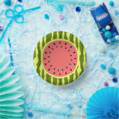 Watermelon Stripe Roze Papieren Kommen (Feest)