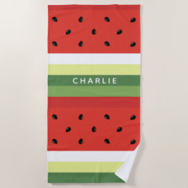 Watermelon Stripes, speciaal badhanddoek