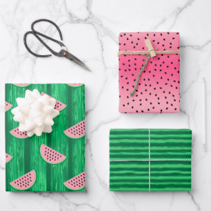 Watermelon Summer Birthday Inpakpapier Vel
