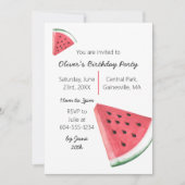Watermelon Summer Birthday Kaart (Voorkant)