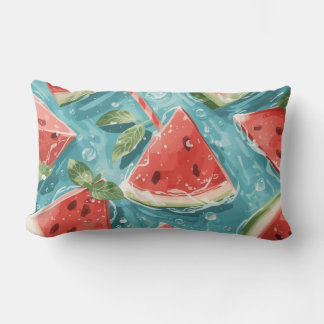 Watermelon Summer Throw Pillow Kussen