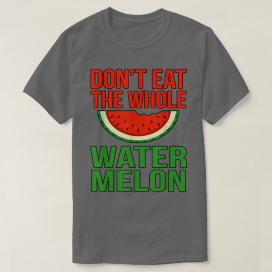 Watermelon Summer Vegetarian T-shirt (Design voorkant)