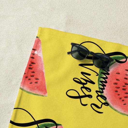 Watermelon Summer Vibes Beach Towel Strandlaken (In situ)