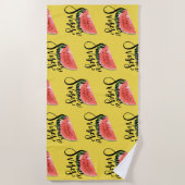 Watermelon Summer Vibes Beach Towel Strandlaken (Voorkant)
