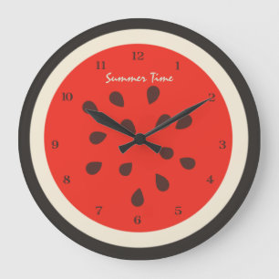 Watermelon Summertime Clock Grote Klok