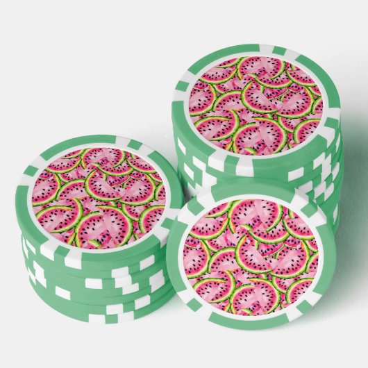 Watermelon Surprise Poker Chips (Opstapeling)