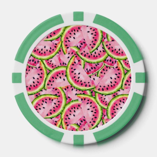 Watermelon Surprise Poker Chips (Voorkant)