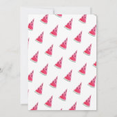 Watermelon Sweet Celebration Birthday Invite Kaart (Achterkant)
