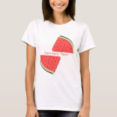 Watermelon T-Shirt Aangepaste Trexnaam (Voorkant)