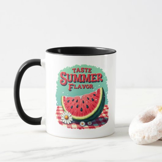Watermelon Taste Summer Flavor Mug Mok (Met donut)