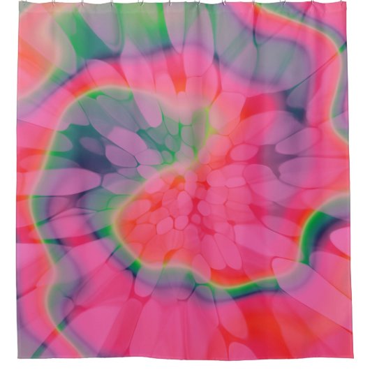 Watermelon Tie Dye Douchegordijn (Voorkant)