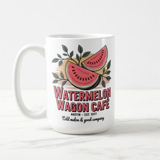 Watermelon Wagon Café Koffiemok (Links)