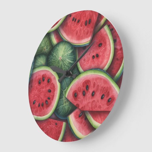 Watermelon Wall Clock Grote Klok (Hoek)