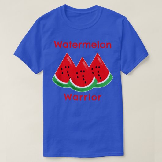 Watermelon Warrior Sweet Summer Fruit Lover Vegan T-shirt (Design voorkant)