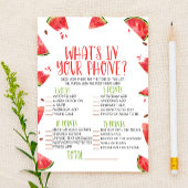 Watermelon Wat zit er in je telefoon Baby shower s Briefpapier