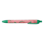 Watermelon Watermelon Fruit Roze Rood Inktpen Zwarte Inkt Pen (Bodem)