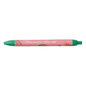 Watermelon Watermelon Fruit Roze Rood Inktpen Zwarte Inkt Pen (Voorkant)