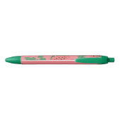 Watermelon Watermelon Fruit Roze Rood Inktpen Zwarte Inkt Pen (Achterkant)