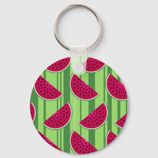 Watermelon Wedges Pattern Sleutelhanger (Voorkant)