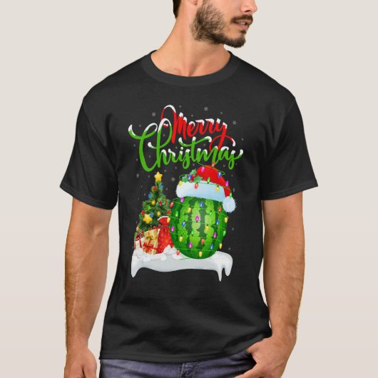 Watermelon   Xmas Decorations Santa Watermelon Chr T-shirt (Voorkant)