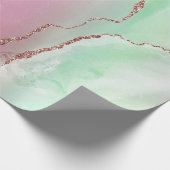 Watermelonagaat | Neo Mint Green en Cassis Pink Cadeaupapier (Hoek)