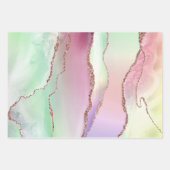 Watermelonagaat | Neo Mint Green en Cassis Pink Inpakpapier Vel (Voorkant)