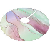 Watermelonagaat | Neo Mint Green en Cassis Pink Kerstboom Rok (Gekanteld)