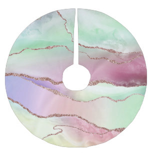 Watermelonagaat Neo Mint Green en Cassis Pink Kerstboom Rok