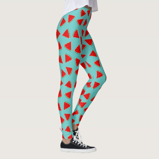 Watermelondriehoeken Leggings (Rechts)