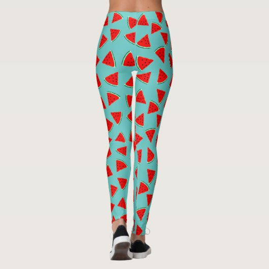 Watermelondriehoeken Leggings (Achterkant)
