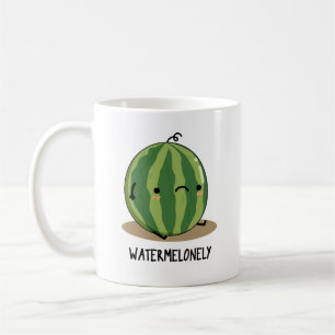 Watermelonely Funny Watermelon Fruit Pun Koffiemok