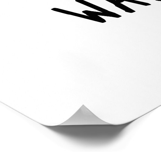 Watermelonely Funny Watermelon Fruit Pun Poster (Hoek)