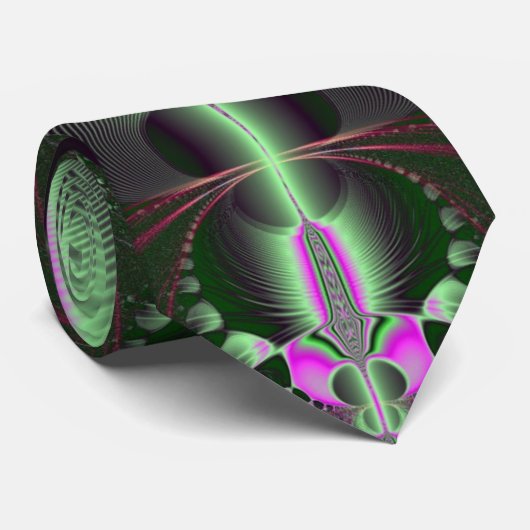 Watermelonexplosie Fractaal Stropdas (Opgerold)