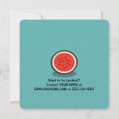 Watermelonfamilie Reunion Save the Date (Achterkant)