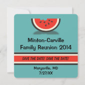 Watermelonfamilie Reunion Save the Date (Voorkant)