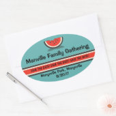 Watermelonfamilie Reunion Save the Date Stickers (Envelop)
