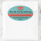 Watermelonfamilie Reunion Save the Date Stickers (Tas)