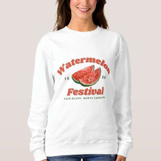 Watermelonfestival Sweatshirt - Fair Bluff, NC (Voorkant)
