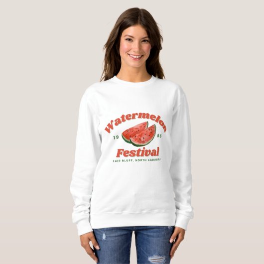 Watermelonfestival Sweatshirt - Fair Bluff, NC (Voorkant volledig)