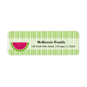 Watermelonkleur Etiket