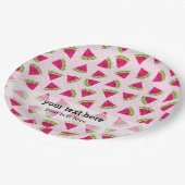 Watermelonkleur Papieren Bordje (Gekanteld)
