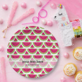 Watermelonkleur Papieren Bordje (Feest)
