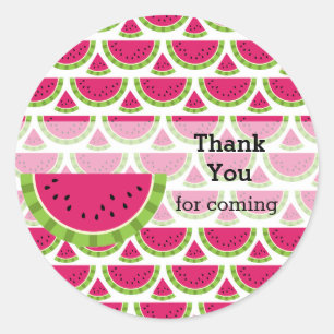 Watermelonkleur Ronde Sticker