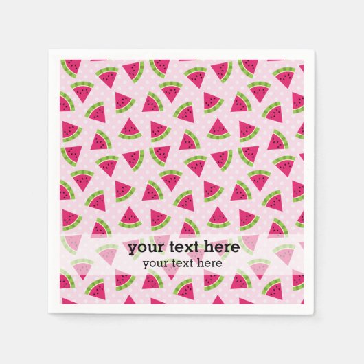 Watermelonkleur Servet (Voorkant)