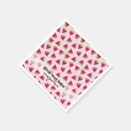 Watermelonkleur Servet (Hoek)