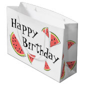 Watermelonneartikelen Happy Birthday Groot Cadeauzakje (Achterkant Gekanteld)