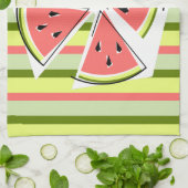 Watermelonneartikelen Stripe keukenhanddoeken (Gevouwen)