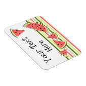 Watermelonnepunts stripe Thin Text Magneet (Rechterzijde)