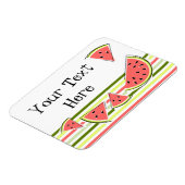 Watermelonnepunts stripe Thin Text Magneet (Linkerzijde)