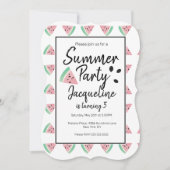 Watermelonnestokjes en zadenzomerdag kaart (Voorkant)